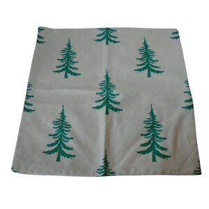 Green Pines Trees Christmas Trees Holiday Pillow Cover 20x20 One Sided